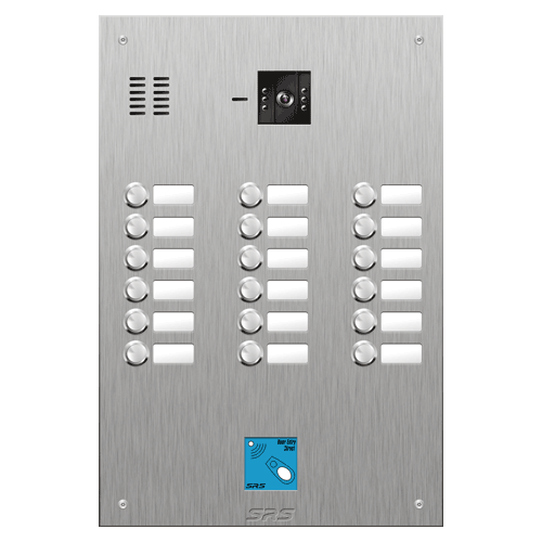 4818/08 18 button vandal resist S Steel video panel, prox. size D4