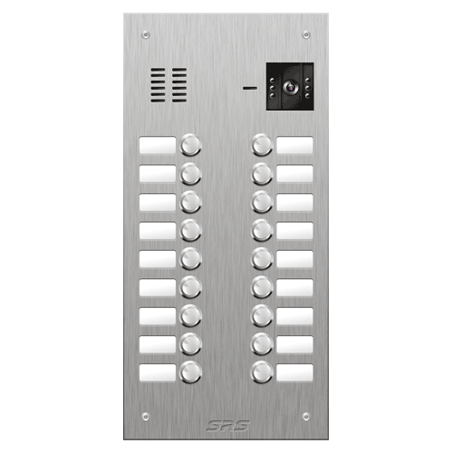 4818 18 button vandal resist S Steel video panel,        size D4