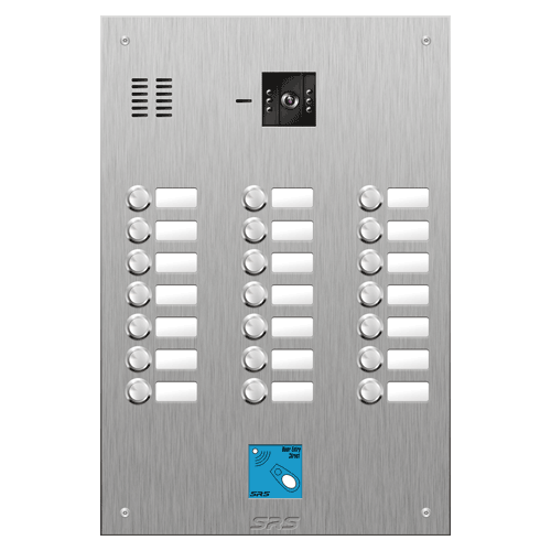 4821/08 21 button vandal resist S Steel video panel, prox. size D4
