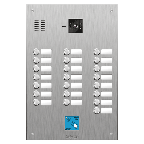 4822/08 22 button vandal resist S Steel video panel, prox. size D4