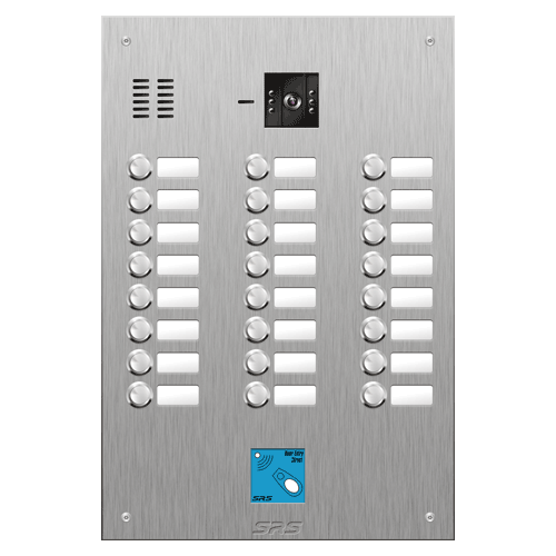 4824/08 24 button vandal resist S Steel video panel, prox. size D4