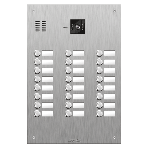 4824 24 button vandal resist S Steel video panel,        size D4