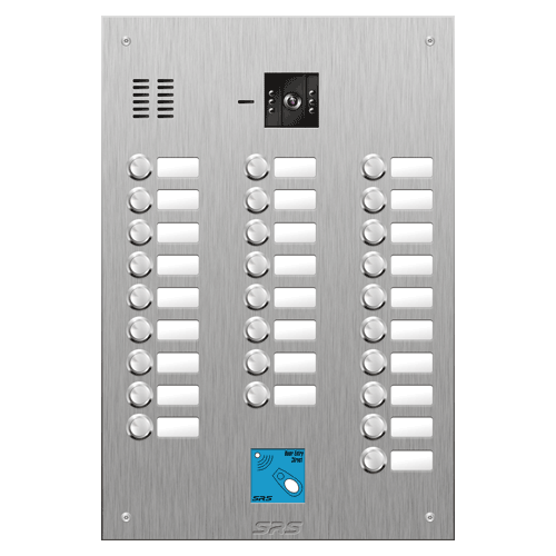 4827/08 27 button vandal resist S Steel video panel, prox. size D4
