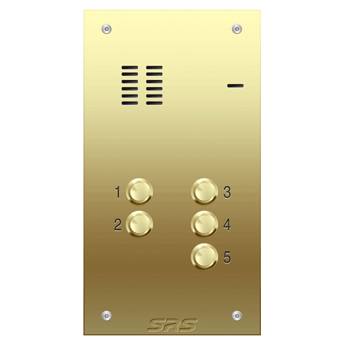 6105 05 way VR audio brass panel,engravable size A