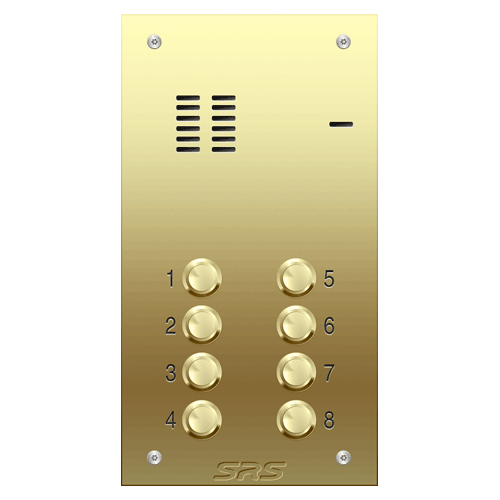 6108 08 way VR audio brass panel,engravable size A