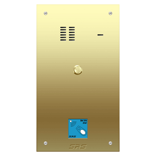 6301/08 01 way VR audio brass panel, PROX size D