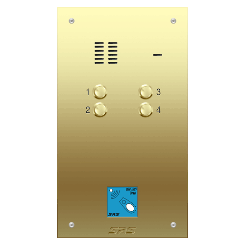 6304/08 04 way VR audio brass panel, PROX size D