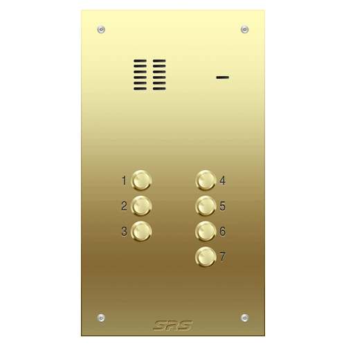 6307 07 way VR audio brass panel, size D
