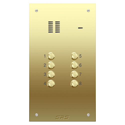 6308 08 way VR audio brass panel, size D