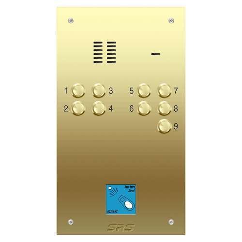 6309/08 09 way VR audio brass panel, PROX size D