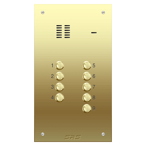 6309 09 way VR audio brass panel, size D