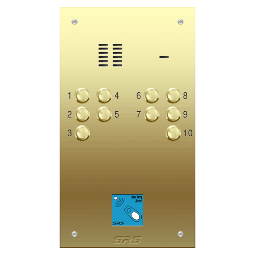 6310/08 10 way VR audio brass panel, PROX size D