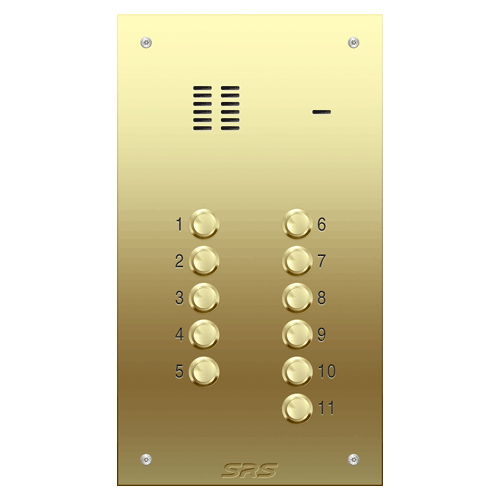 6311 11 way VR audio brass panel, size D