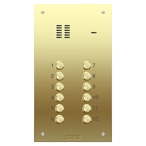 6312 12 way VR audio brass panel, size D