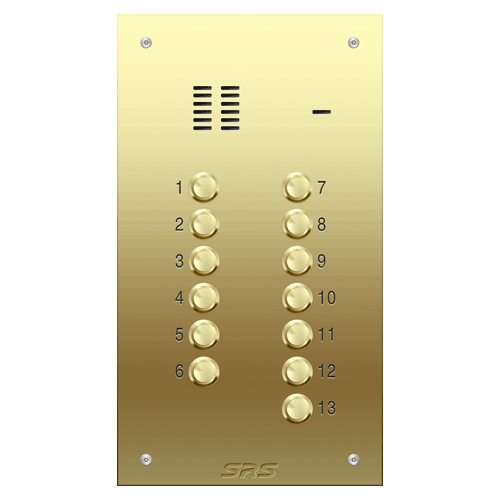 6313 13 way VR audio brass panel, size D