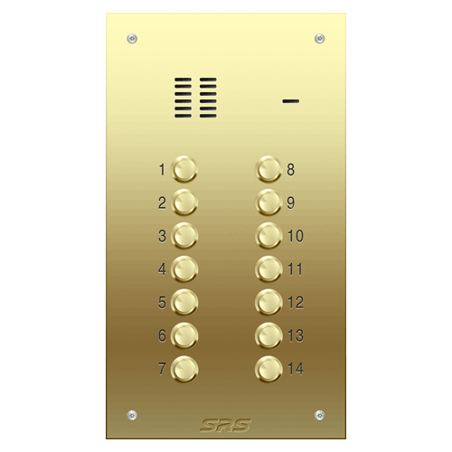 6314 14 way VR audio brass panel, size D
