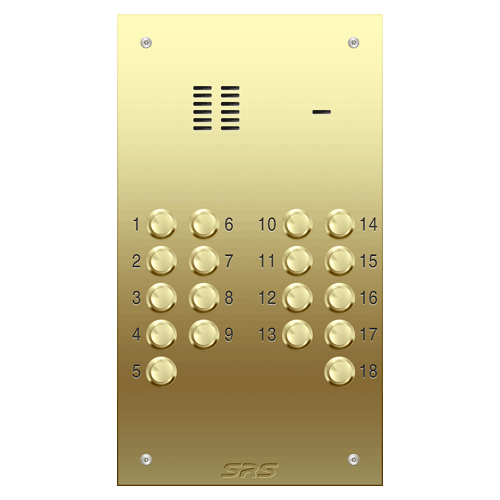 6318 18 way VR audio brass panel, size D
