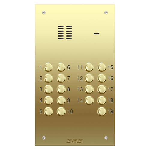 6319 19 way VR audio brass panel, size D