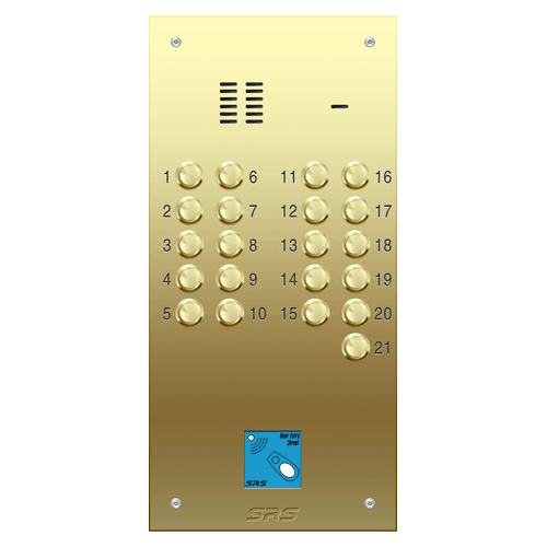 6321/08 21 way VR audio brass panel, PROX size D2