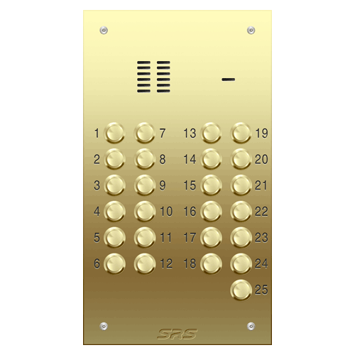 6325 25 way VR audio brass panel, size D