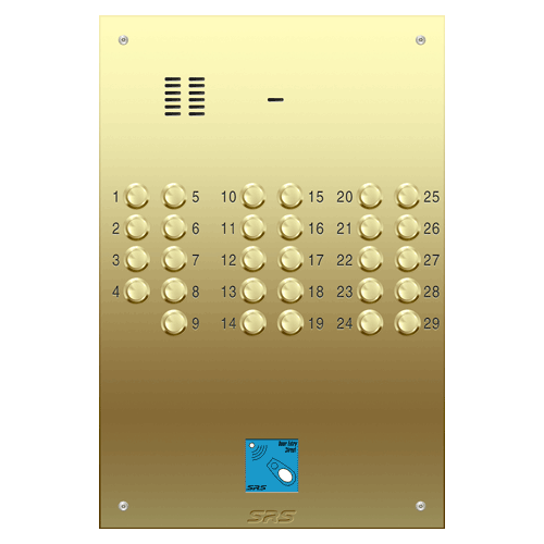 6329/08 29 way VR audio brass panel, PROX size D4