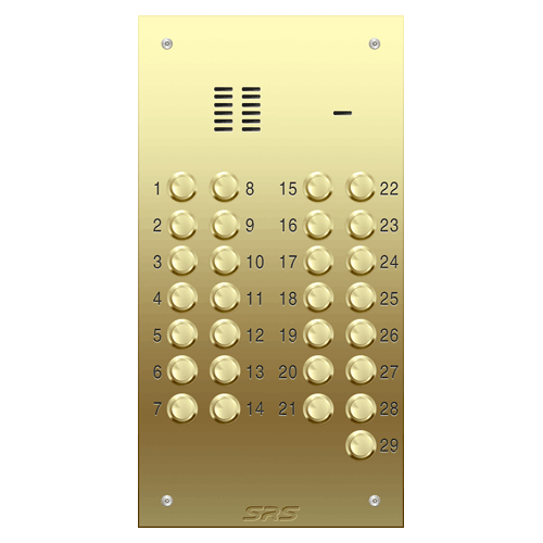 6329 29 way VR audio brass panel, size D1