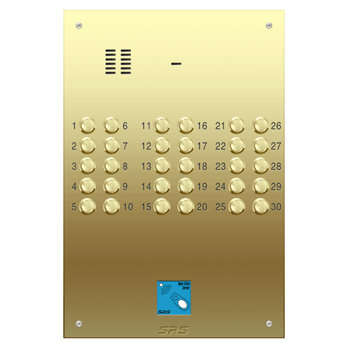 6330/08 30 way VR audio brass panel, PROX size D4