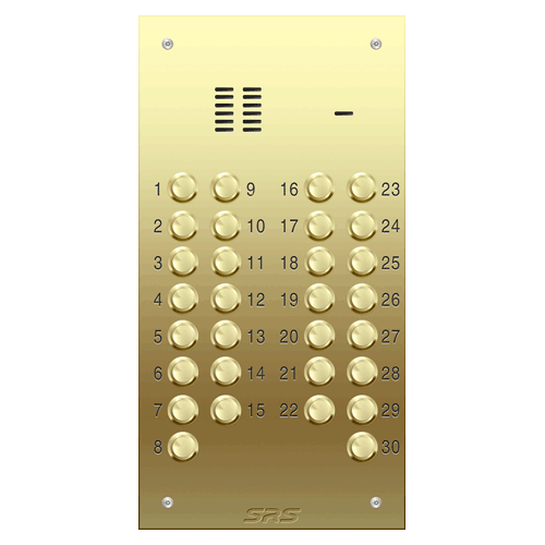 6330 30 way VR audio brass panel, size D1