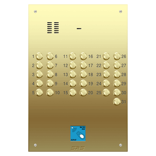 6331/08 31 way VR audio brass panel, PROX size D4