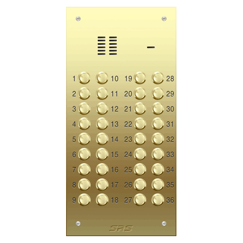 6336 36 way VR audio brass panel, size D2