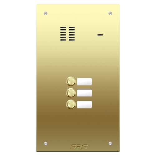 6403 03 way VR audio brass   panel, name window        size D