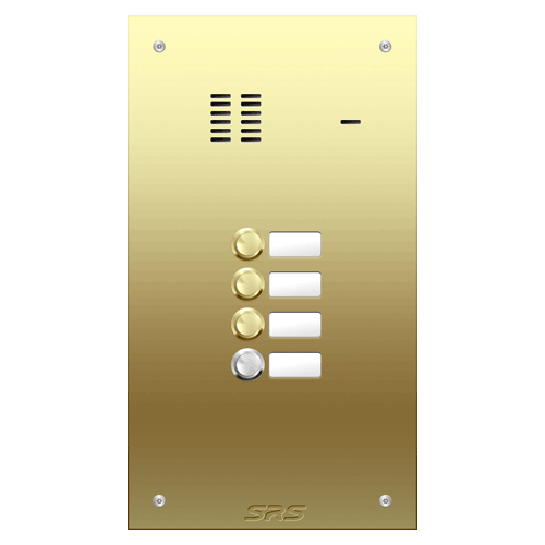 6404 04 way VR audio brass   panel, name window        size D