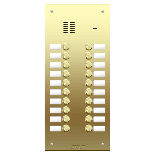 6420 20 way VR audio brass   panel, name window        size D3