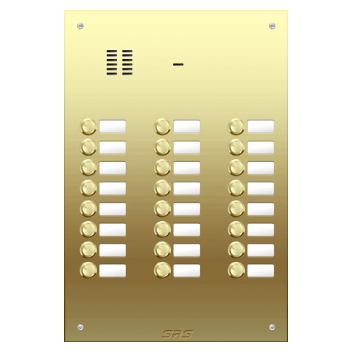 6424 24 way VR audio brass   panel, name window        size D4