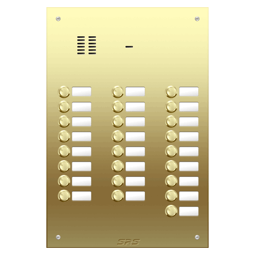 6425 25 way VR audio brass   panel, name window        size D4