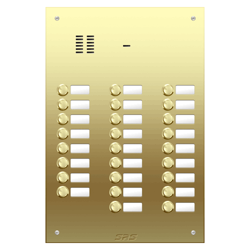 6426 26 way VR audio brass   panel, name window        size D4