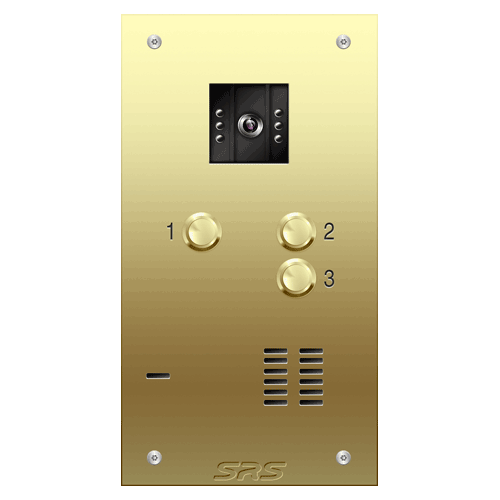 6503 03 way VR brass video panel, size A