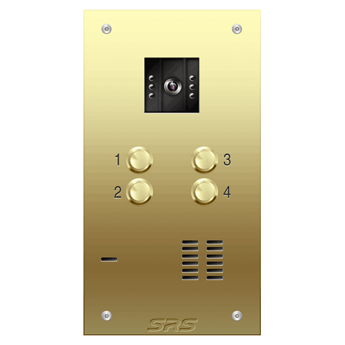 6504 04 way VR brass video panel, size A