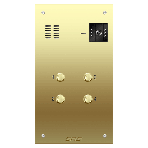 6604 04 way VR brass video panel, size D