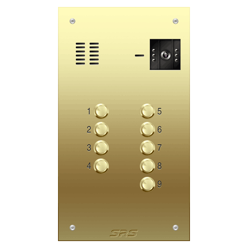 6609 09 way VR brass video panel, size D