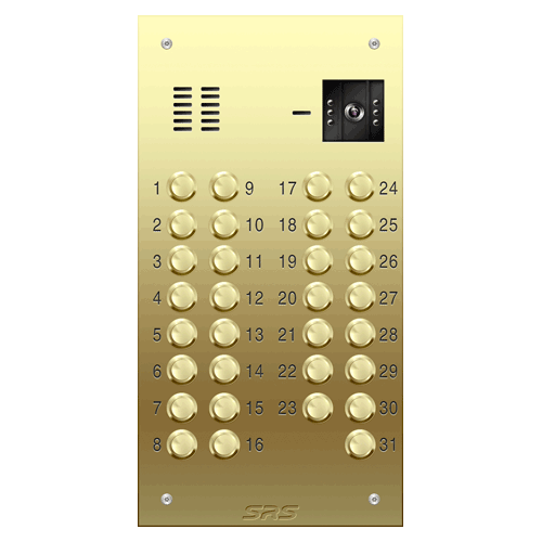 6631 31 way VR brass video panel, size D1