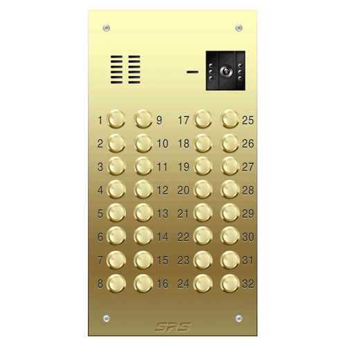 6632 32 way VR brass video panel, size D1