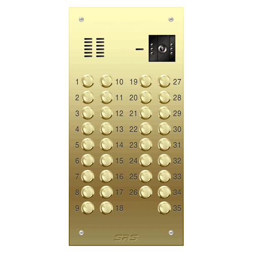6635 35 way VR brass video panel, size D2