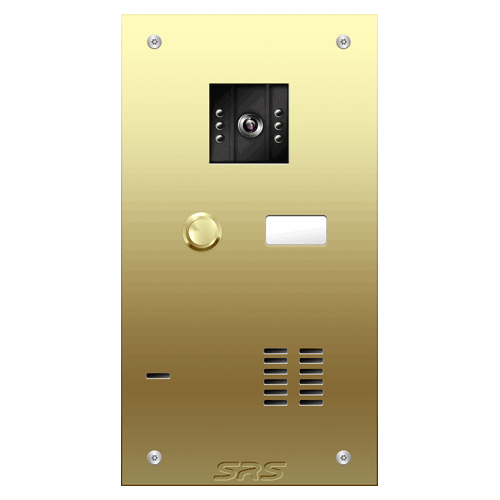 6701 01 button Brass video panel, name win. size A