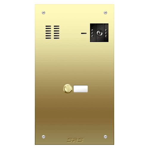6801 01 button Brass video panel, name win. size D