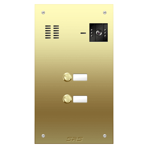 6802 02 button Brass video panel, name win. size D