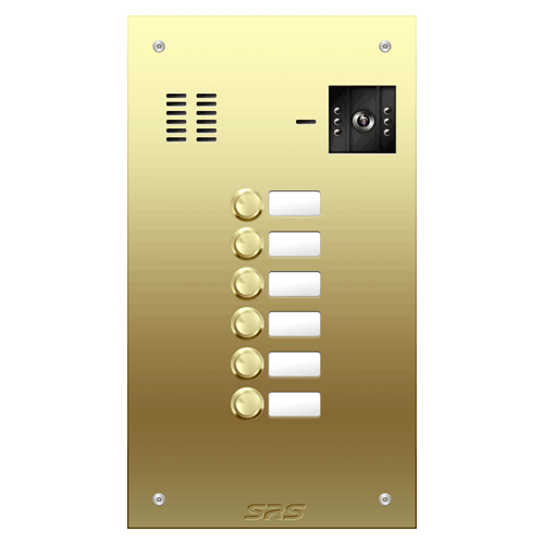 6806 06 button Brass video panel, name win. size D