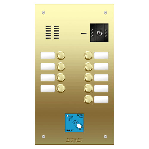 6809/08 09 button Brass video panel, prox., name win. size D
