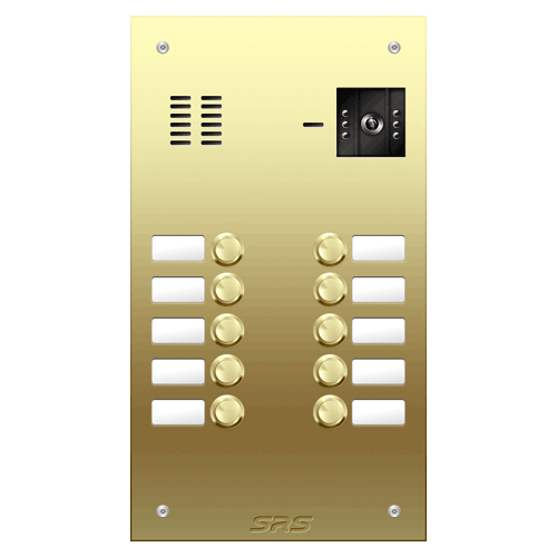 6810 10 button Brass video panel, name win. size D