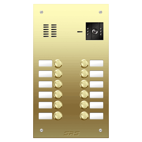 6812 12 button Brass video panel, name win. size D